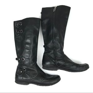 tall leather motorcycle boots